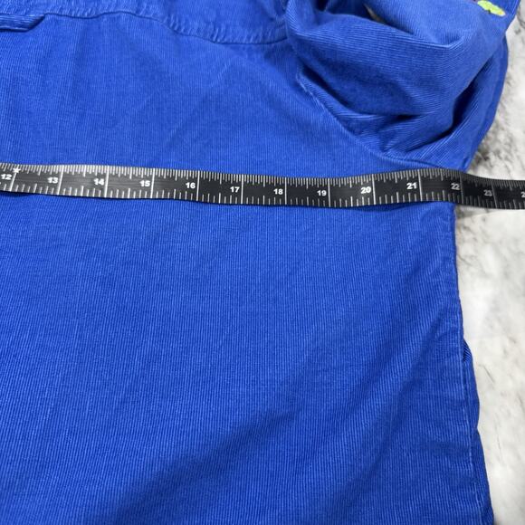 Quacker Factory Corduroy Button Up Apple Top Size M Teacher Embroidered Beaded - Picture 4 of 9